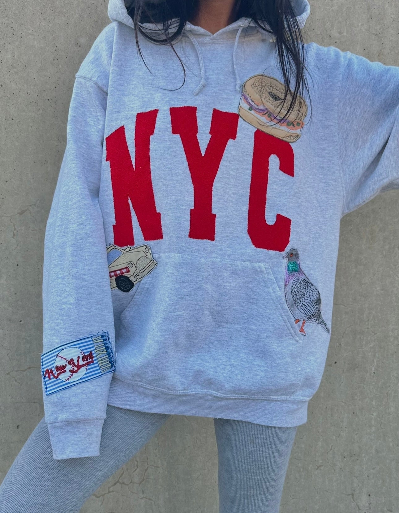 NYC PATCH HOODIE