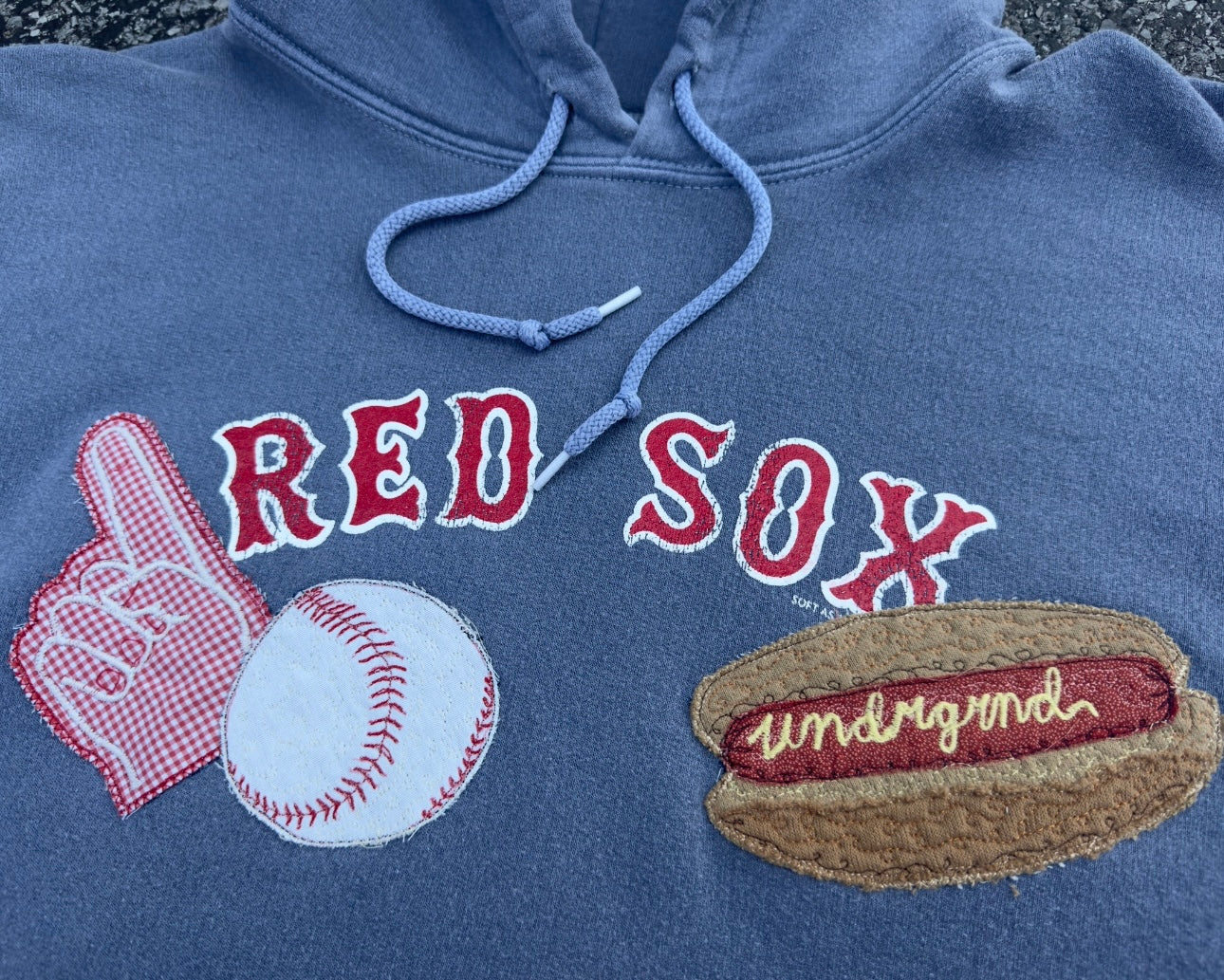 BLUE RED SOX HOODIE