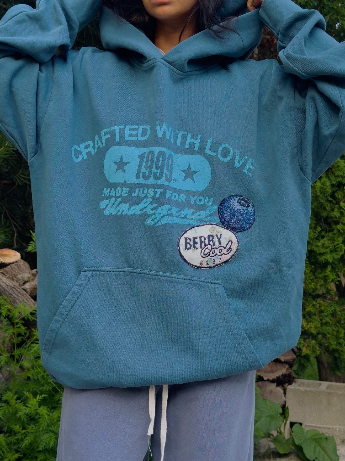 BLUEBERRY LOGO HOODIE