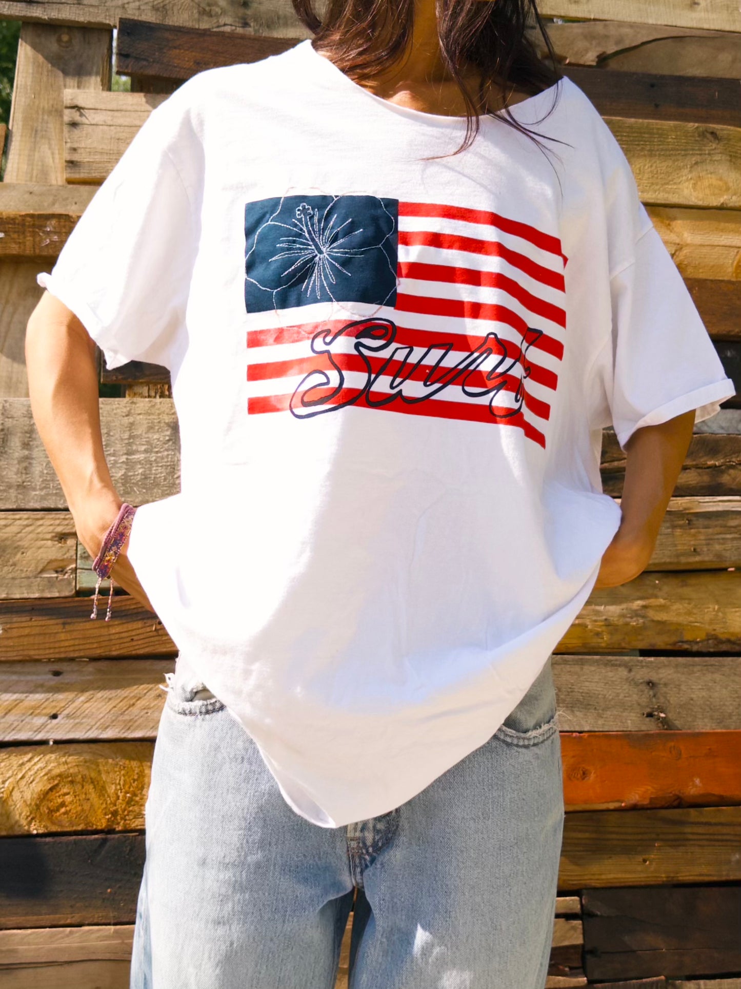 AMERICAN SUMMER TEE - HIBISCUS