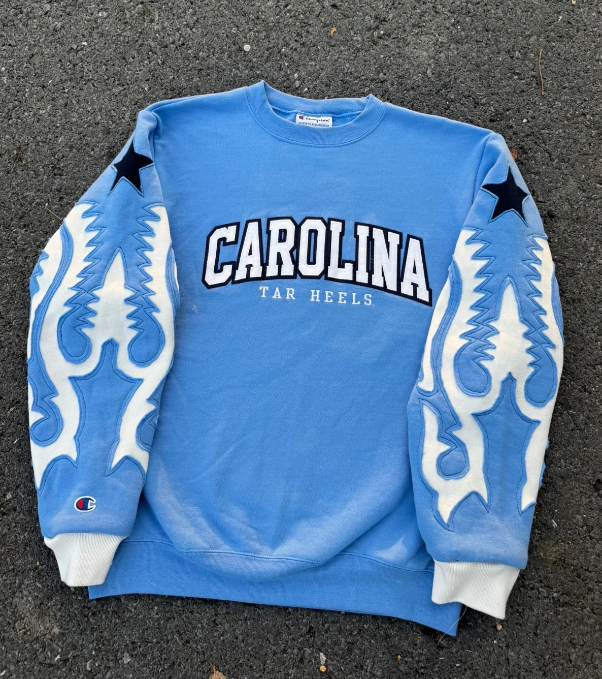COWBOY BOOT HOODIE - UNC