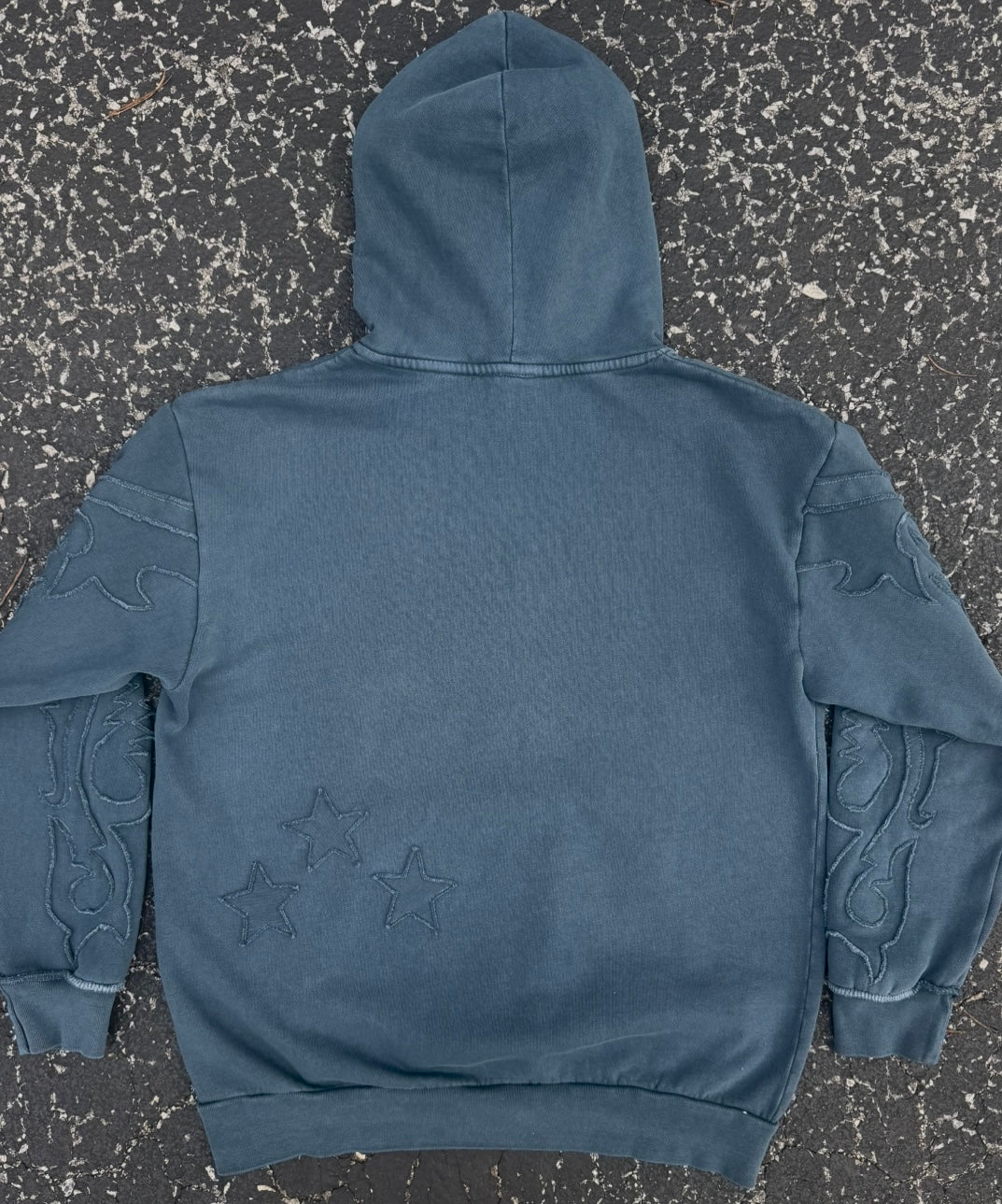 COWBOY BOOT HOODIE - BLUE MONOCHROME