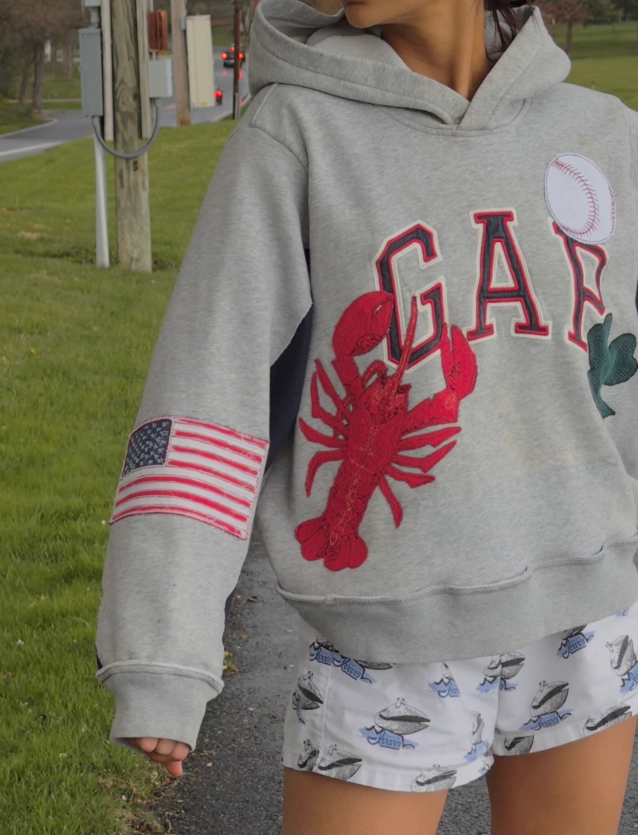 NEW ENGLAND PATCH HOODIE