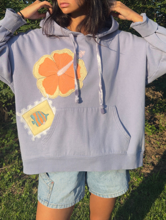HIBISCUS STAMP HOODIE