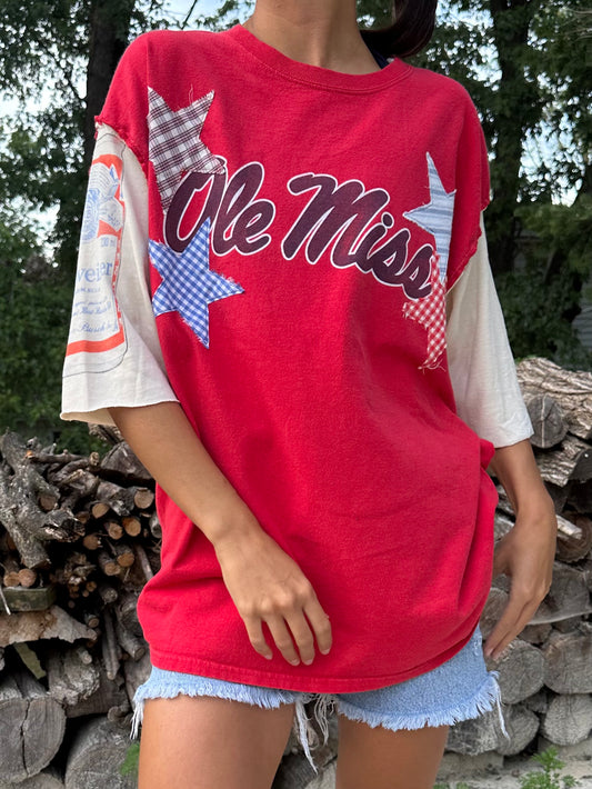 OLE MISS BUDWEISER TEE