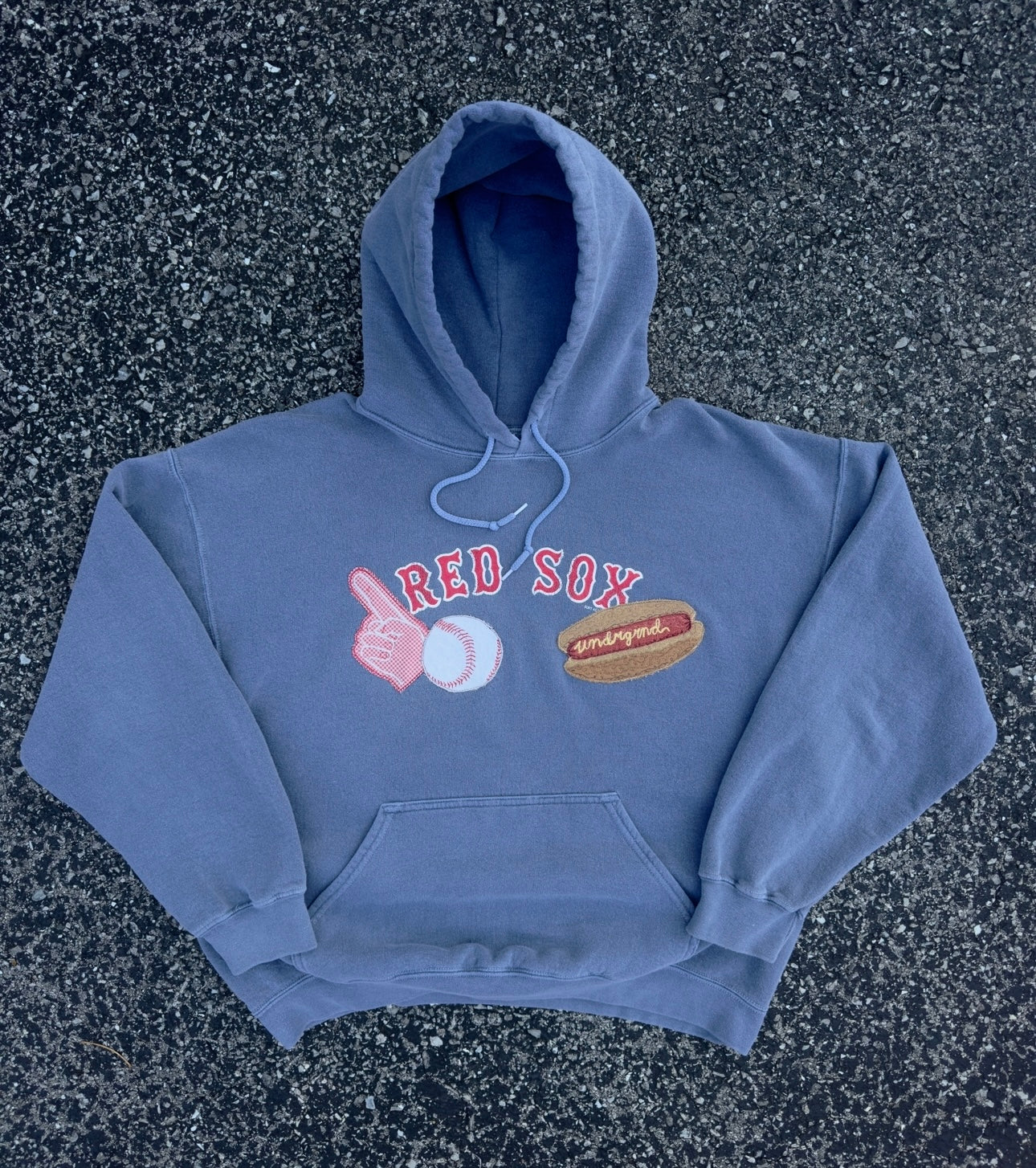 BLUE RED SOX HOODIE