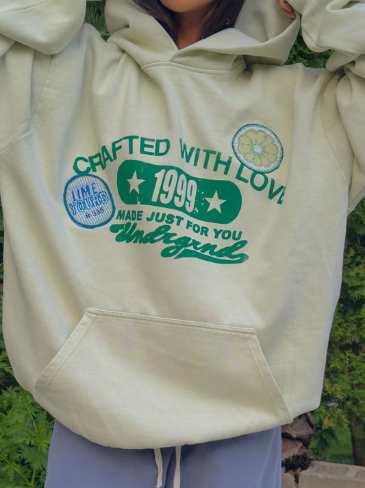 LIME LOGO HOODIE