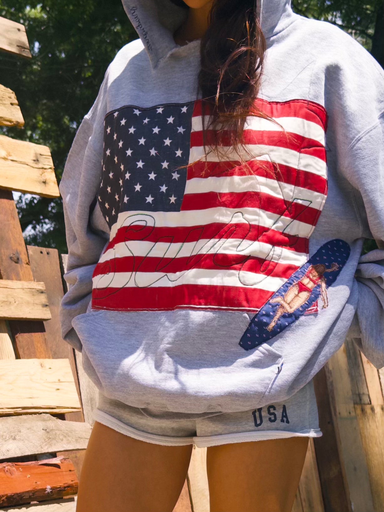 SALTWATER HOODIE - AMERICANA GRAY