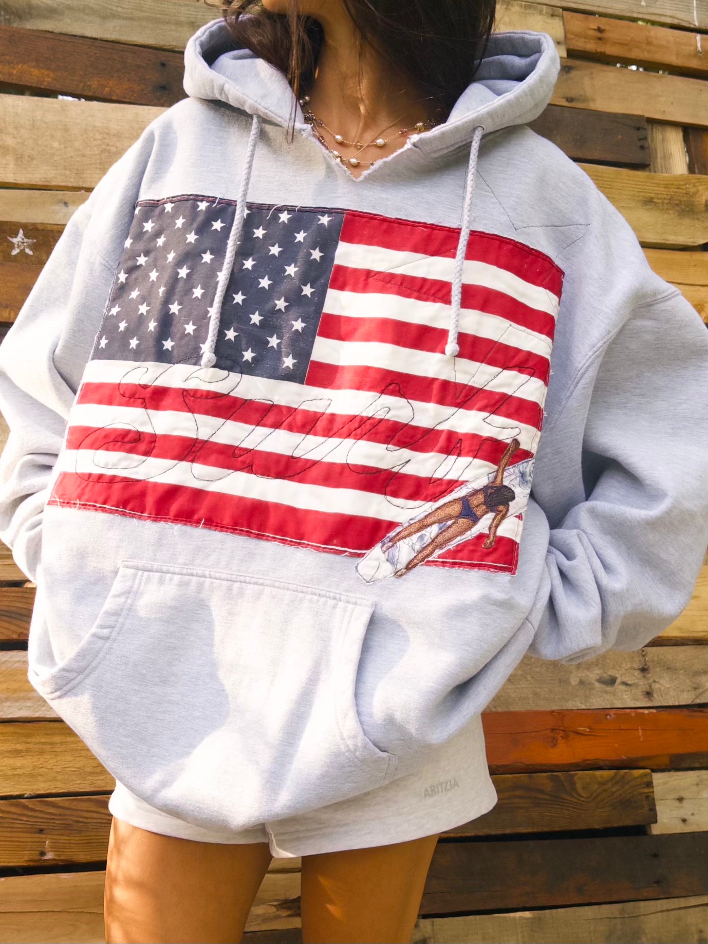 SALTWATER HOODIE - AMERICANA GREY
