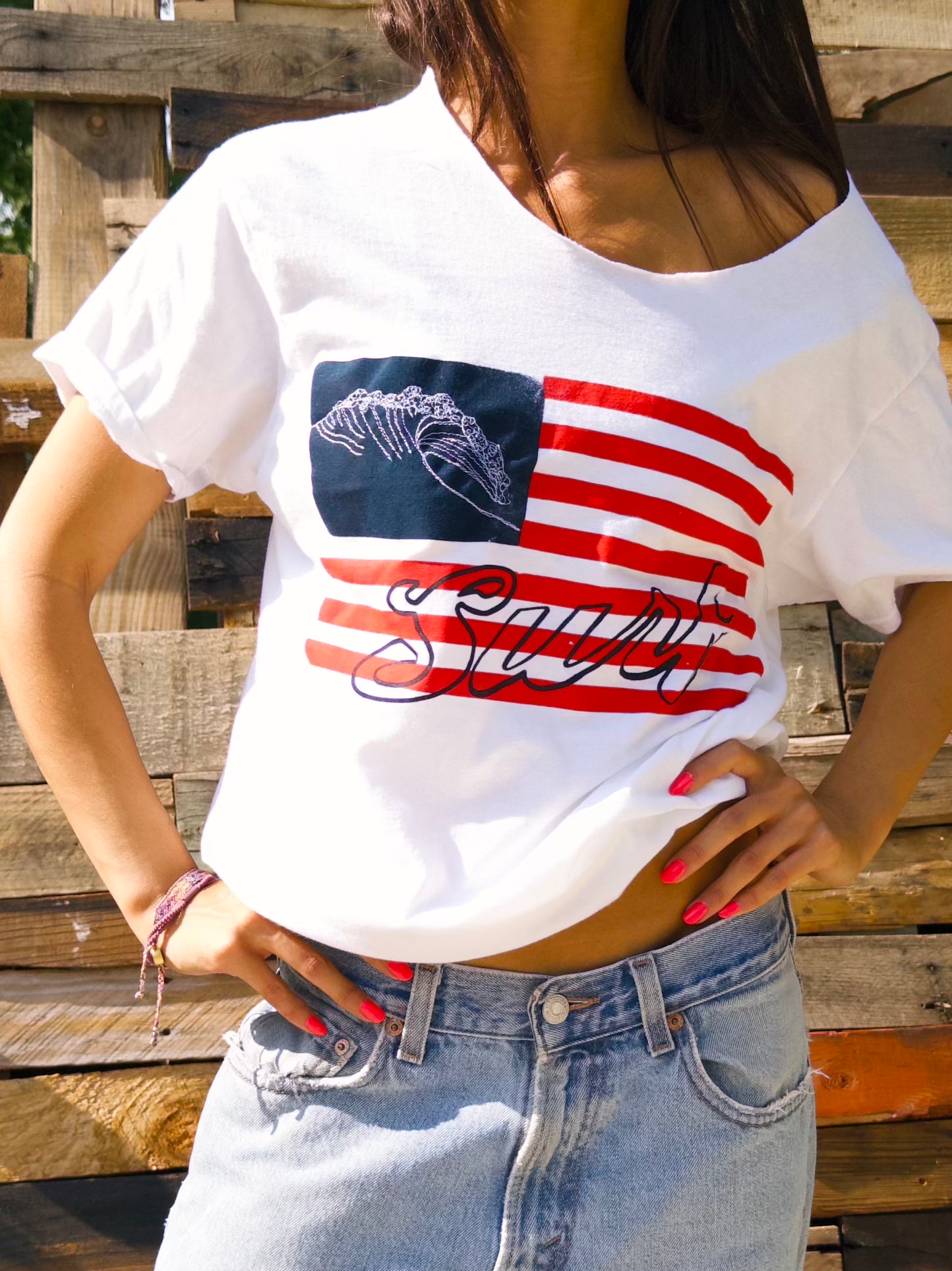 AMERICAN SUMMER TEE - WAVE