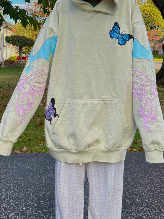 BUTTERFLY COWBOY BOOT HOODIE